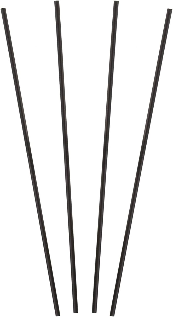Pajita negra 7.5pulg pack 1000