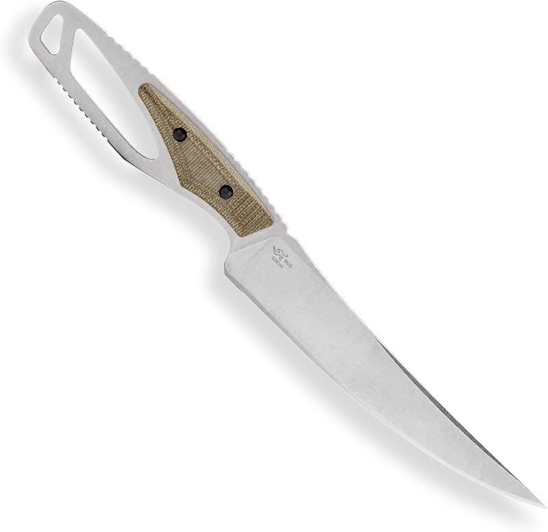 Cuchillo caza hoja fija S35VN mango Micarta con funda