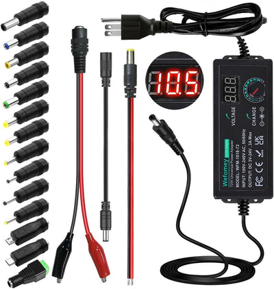 Fuente alimentación universal 3V-24V 3A 72W ajustable con 14 puntas