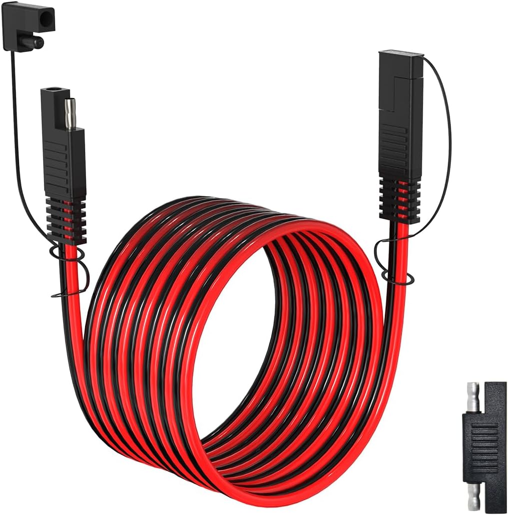 Cable extensión SAE 12AWG 50ft con conector para panel solar