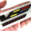 Emblema V-Blackwing para CT4 CT5 2020-24 Negro/Amarillo/Rojo