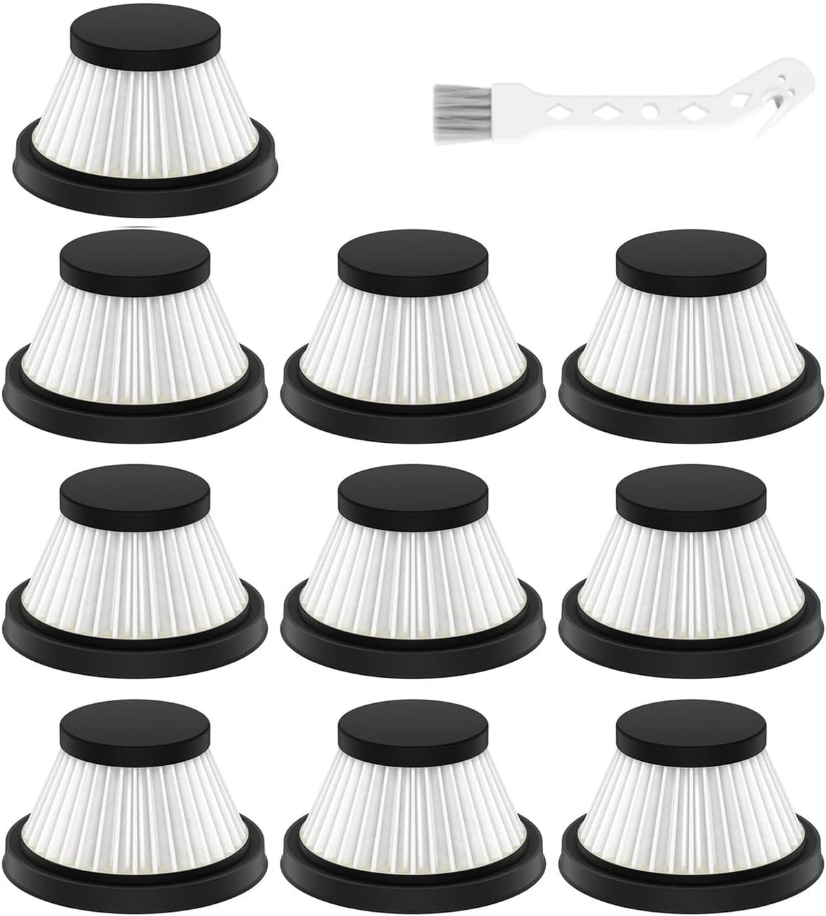 10 Filtros Vacío Comp Aspiradora Pato Negro Lavables