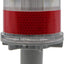 Luz LED solar roja impermeable para señalización