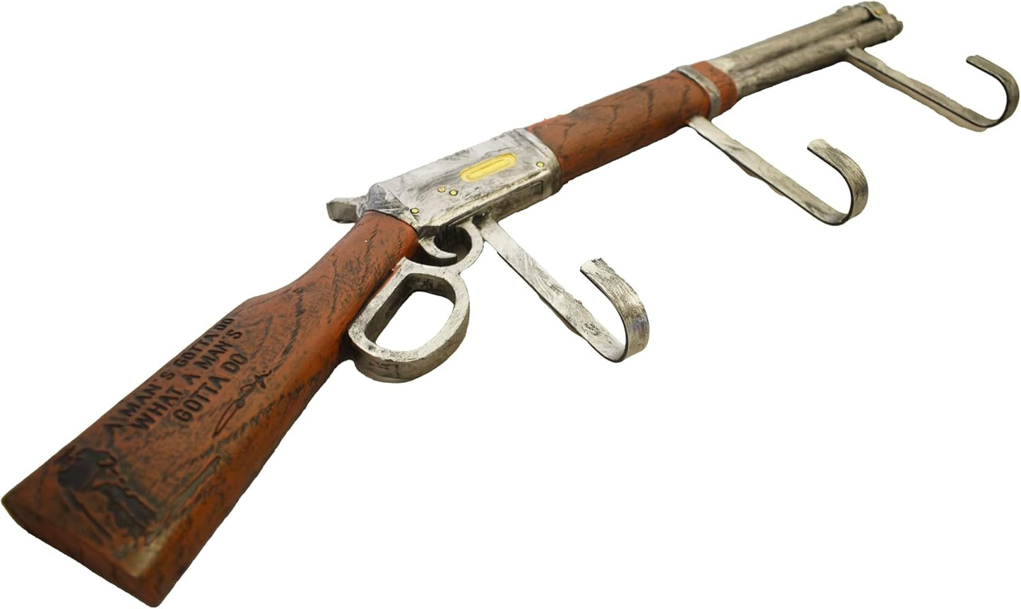 Perchero sombreros estilo rifle John Wayne