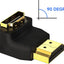 Adaptador HDMI 90 grados 2 pzas macho hembra 4K 60Hz