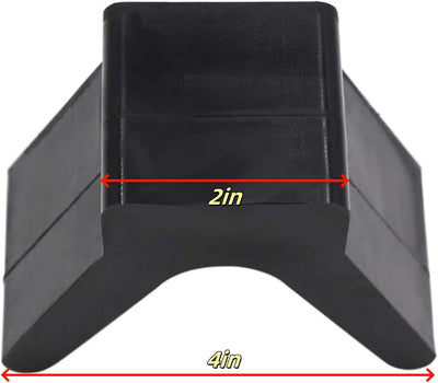 Tope arco barco forma V 2x4pulg bloque goma