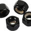 Tuercas bloqueo hex 18-8 acero inox negro 20uds