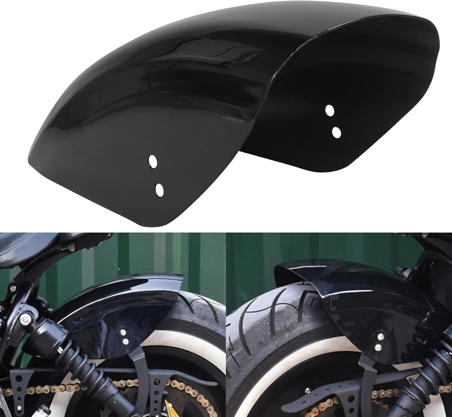 Guardabarros trasero corto 7" Harley Nightster Roadster