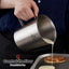 Taza medidora acero inox 18/8 con marcas oz/ml boquilla barista