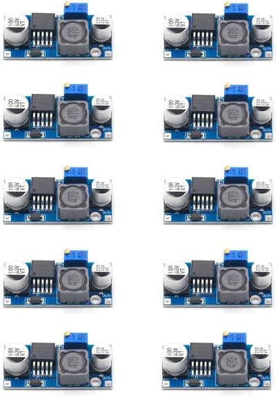 Pack 10 módulos conversión energía DC-DC LM2596 regulador voltaje