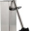 Escobilla inodoro acero inox 2 cabezales níquel