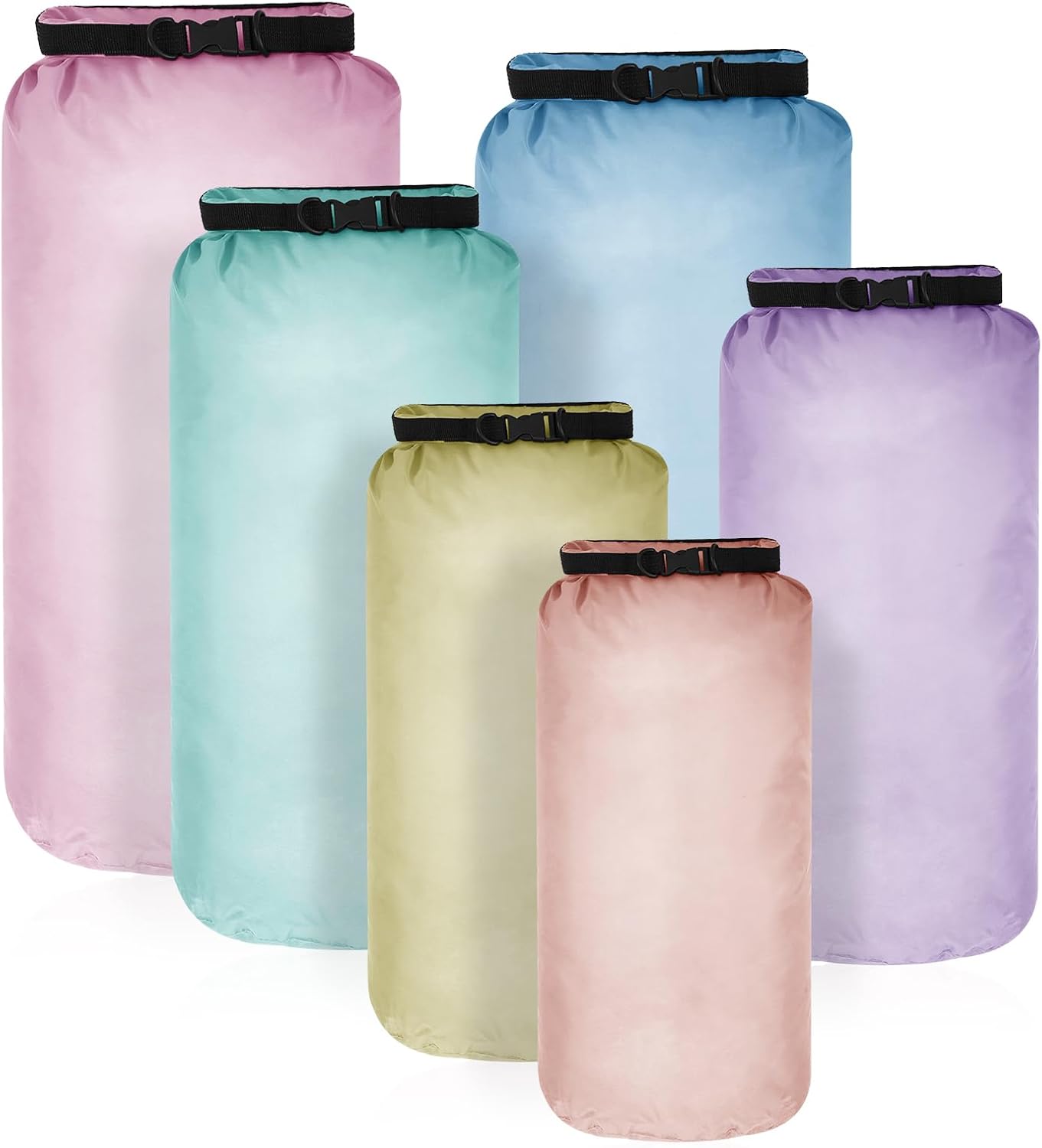 Set 6 Bolsas Secas Impermeables 20-3 L Correa Ajustable