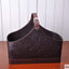 Cesta almacenamiento cuero MDF asa vintage