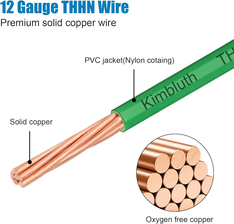 Cable cobre trenzado 12 AWG 100 ft forro nailon 600 V