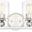 Lámpara pared baño 4 luces 240W níquel pulido