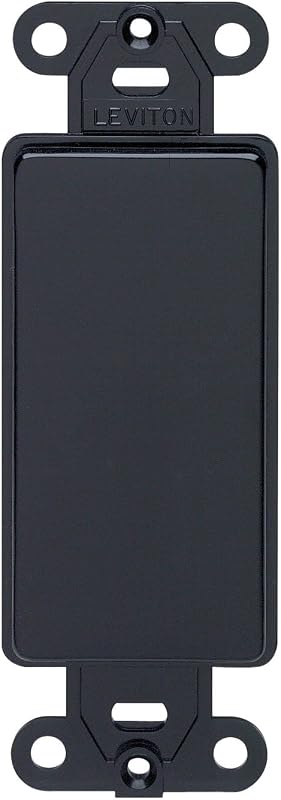 Placa adaptadora plástico sin agujeros orejas color negro