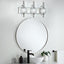 Luces tocad. baño cristal níquel cepillado 20" 3 luces