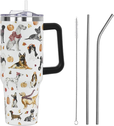 Vaso otoño con tapa pajita 40oz aislamiento vacío
