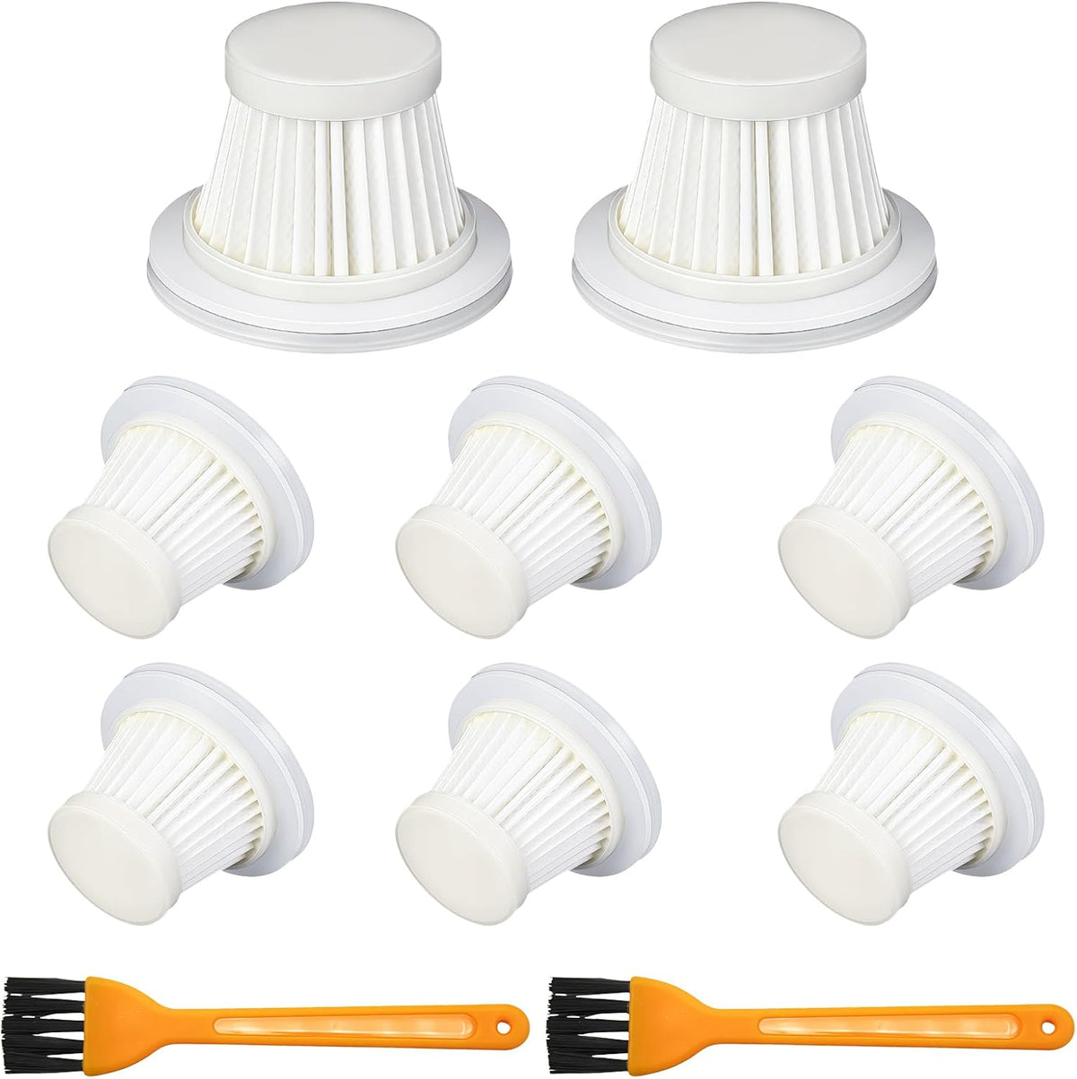 8 Filtros HEPA Repuesto Aspiradora KMM LT-117C Cepillo