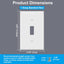 Placa interruptor luz 1 banda poliester cert UL blanco pack 50