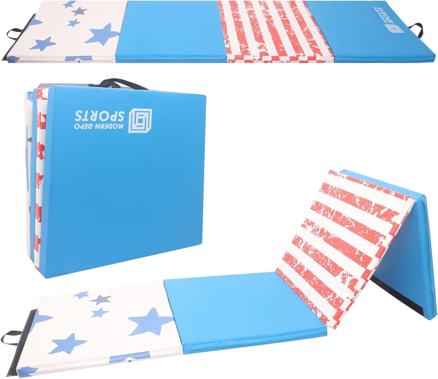 Colchoneta gimnasia 4x8pulg plegable con cubierta
