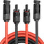 Cable extensión solar 3ft 10AWG con conectores resistente