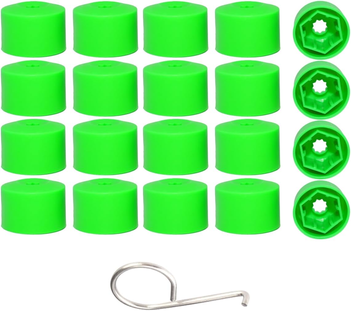 20 Pzas cubiertas pernos rueda 17mm con herramienta