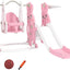 Set tobogán y columpio 4en1 para niños 1.5-4 años color rosa