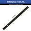 8 Pistas en T de 12pulg Aluminio Negro Doble Corte