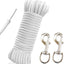 Kit cuerda bandera acero trenzado 50" con ganchos