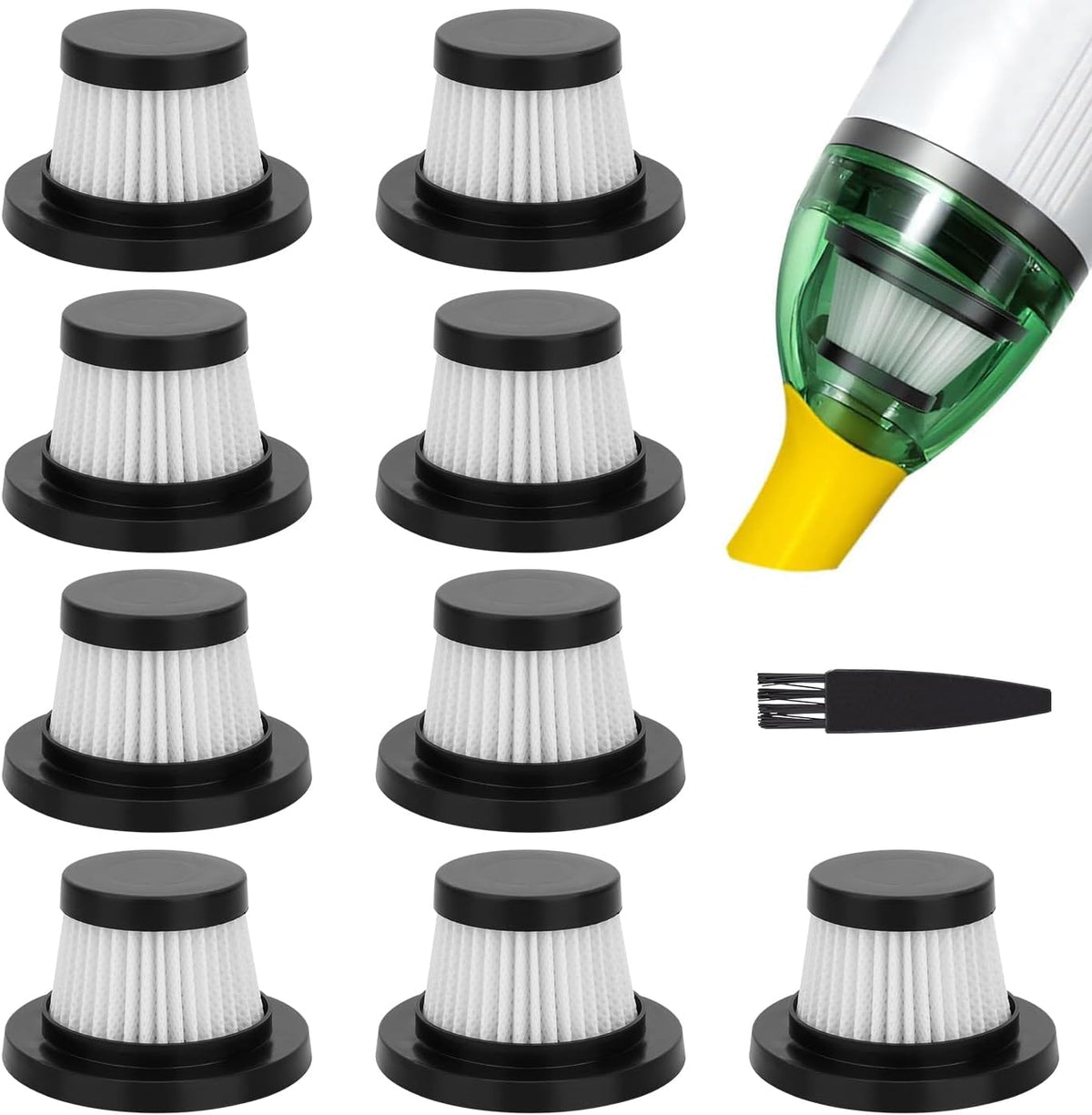 Filtro HEPA lavable para aspiradora inalámbrica comp 9 pzas