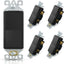 Interruptor luz 3 vías 15A 120-277V reemplazo pared negro