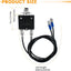 Disyuntor térmico 3-5A 18AWG tapa impermeable 32VCC 125/250VCA