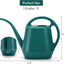 Regadera plástico 0.5gal mango cómodo boquilla larga color verde