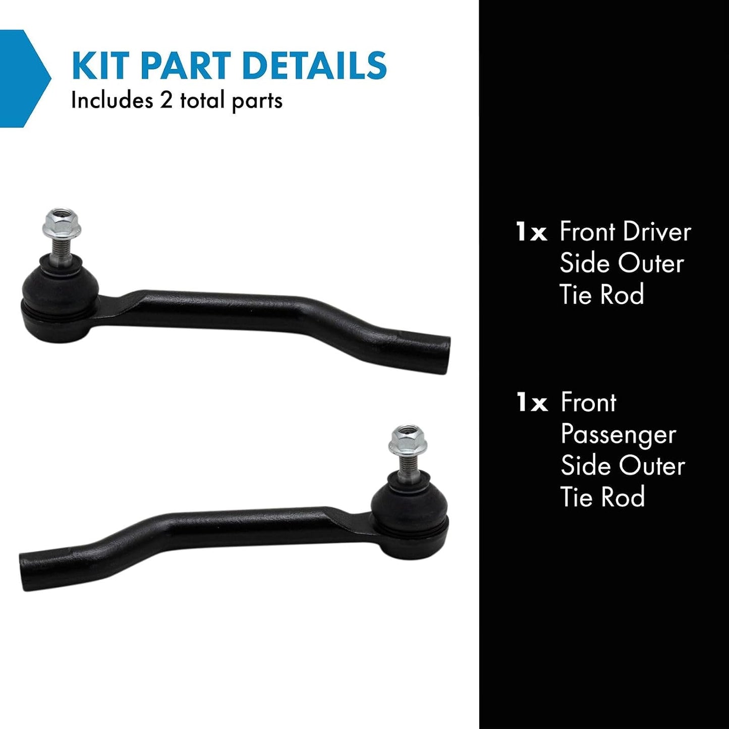 Set 2 Pzas Barras Acoplamiento Nissan Rogue 14-22