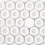 25 Tapones Drenaje 1/2pulg Plástico Blanco RV