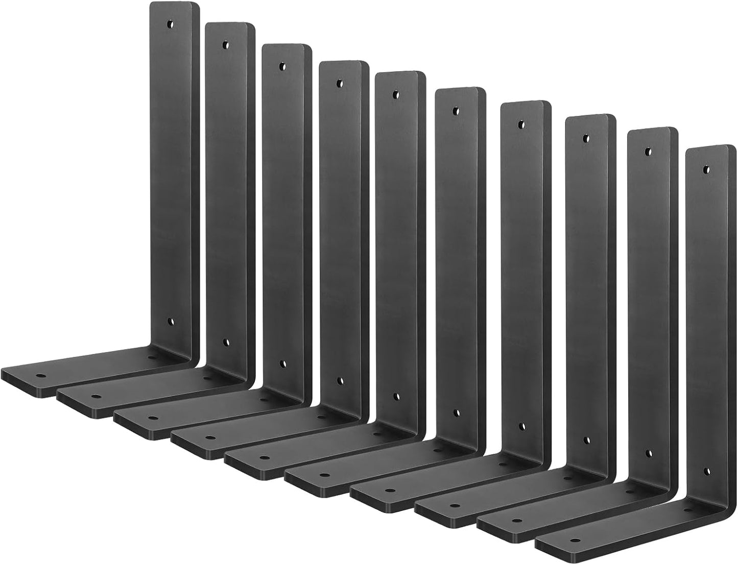 Soportes estante rústicos 8pulg pack 10 con accesorios