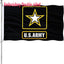 Bandera militar EE.UU. 3x5 doble cara poliéster 340D negro
