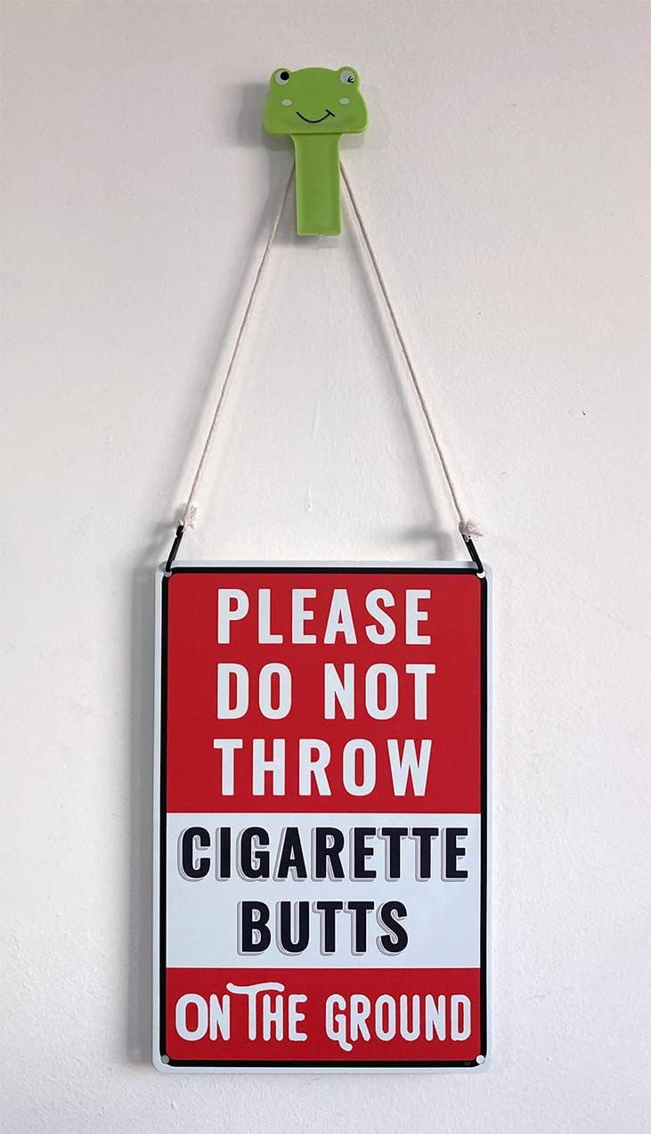 Letrero No Tirar Cigarrillos al Suelo