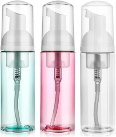 3 Pzas Botellas Espuma Viaje 2oz Dispensador Plástico Transparente