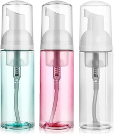 3 Pzas Botellas Espuma Viaje 2oz Dispensador Plástico Transparente