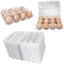 40 Pzas Cajas Huevos Plástico Transparente 3x4 Reutilizables