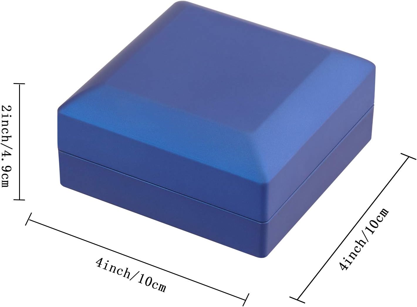 Caja regalo pulsera LED terciopelo azul