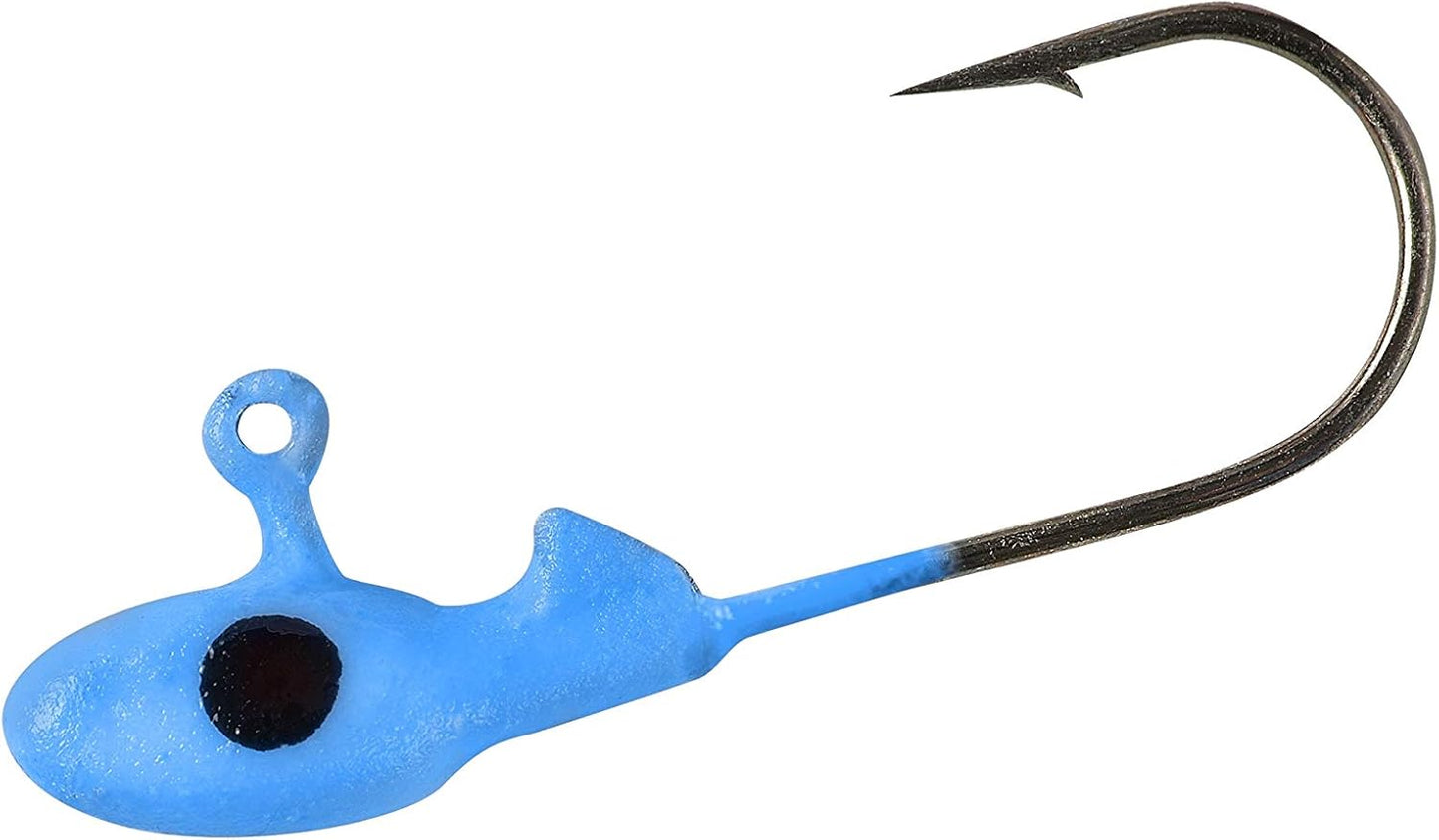 Cabezas plástico blando para cebos pesca pack 10 azul