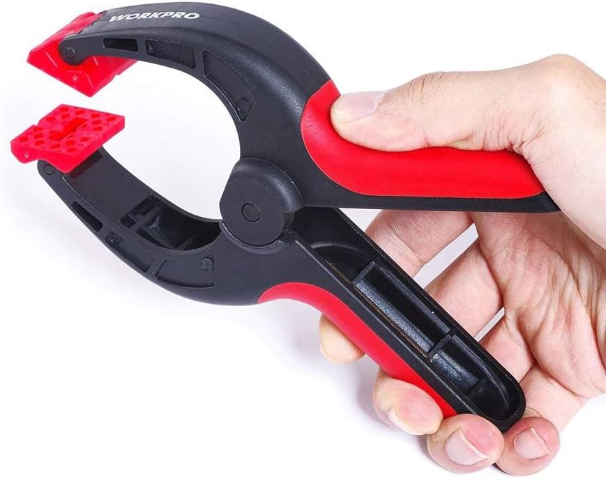 Abrazadera resorte nailon 3pulg giratoria ergonomica set 2