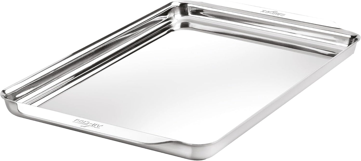 Bandeja Media Hoja Acero Inox 11.5x17pulg