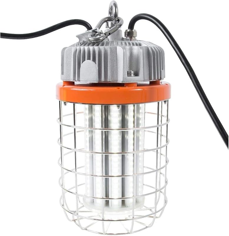 Luminaria LED 60W 7500LM 5000K jaula acero inox color