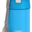 Tarro alimento acero inox 16oz con cuchara plegable azul