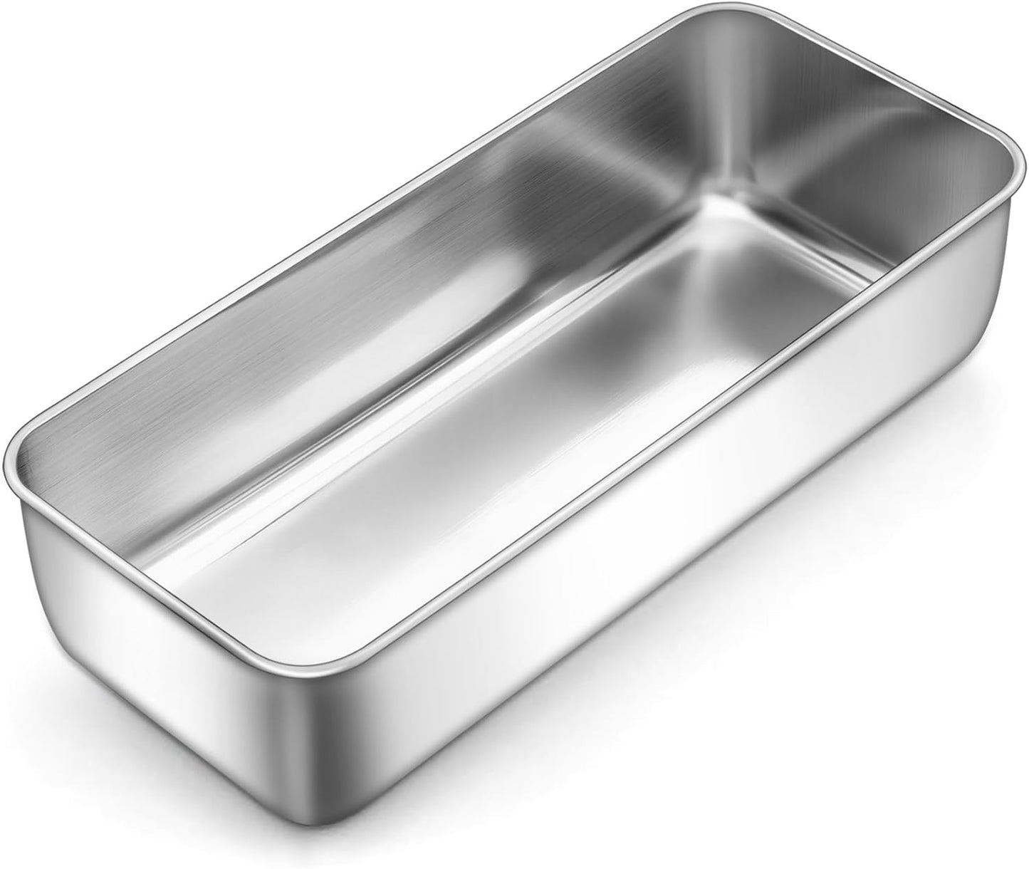 Molde acero inox 12x5pulg para pan, pastel, lasaña