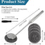Set 6 cepillos acero inox para hierro fundido
